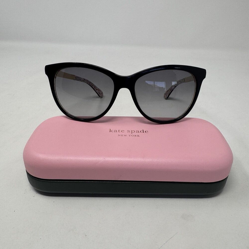 Kate Spade Sunglasses Black Gold Jizelle/S UYY90 Cat Eye Frames Only & Case